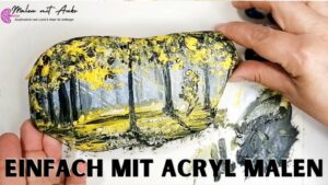 Steine bemalen für anfänger, acrylmalerei