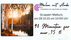 malen mit anke, onlinekurs, herbst landschaft malen