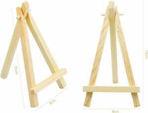 20 Mini-Holz Staffeleien