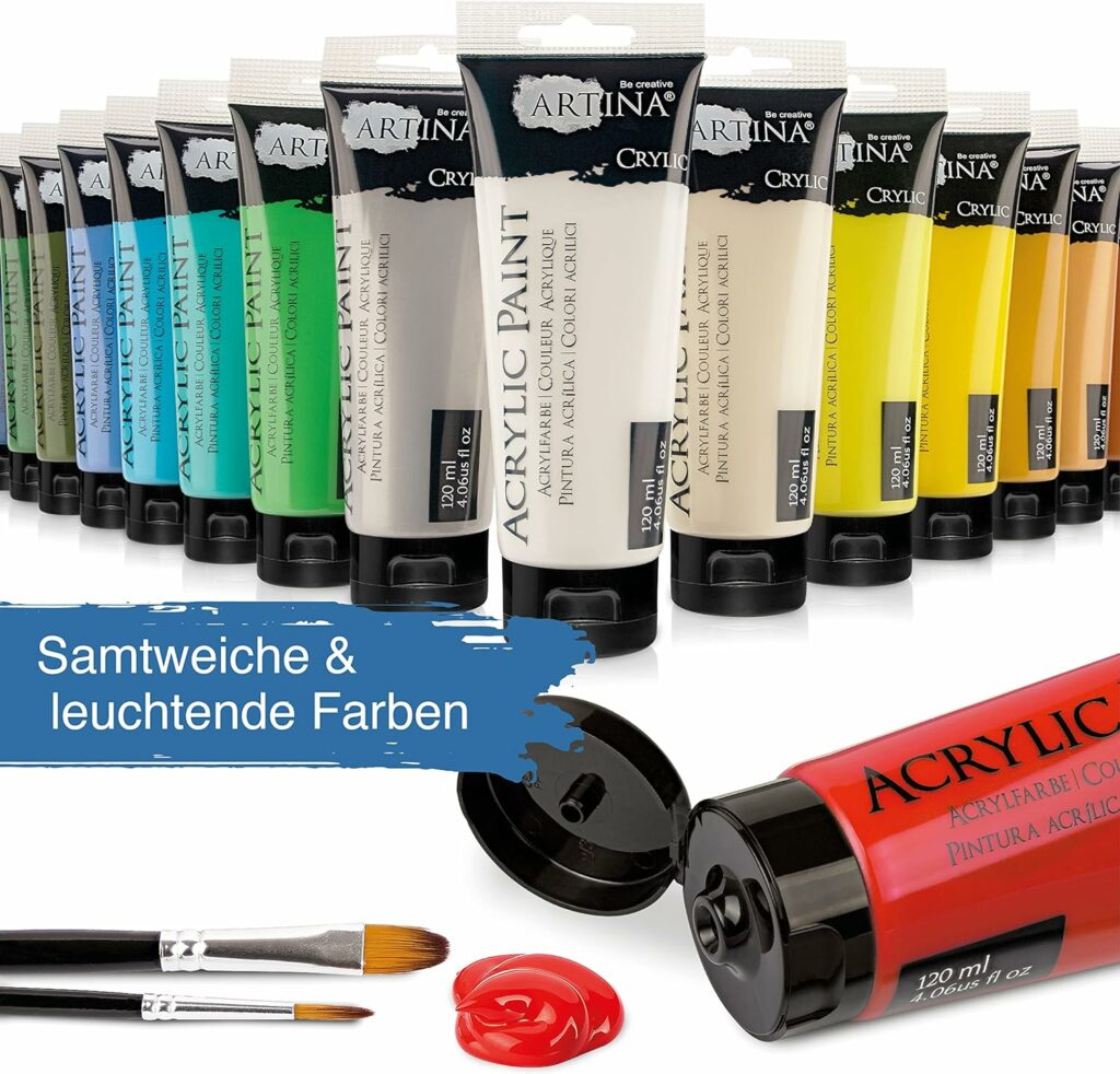 Artina 24er Acrylfarben Set 120ml Crylic