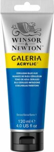 Winsor & Newton Galeria Acrylfarbe, 120ml Tube, Coelinblau