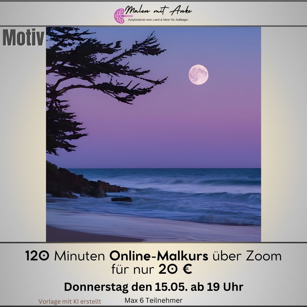 Online Malkurse bei Malen mit Anke