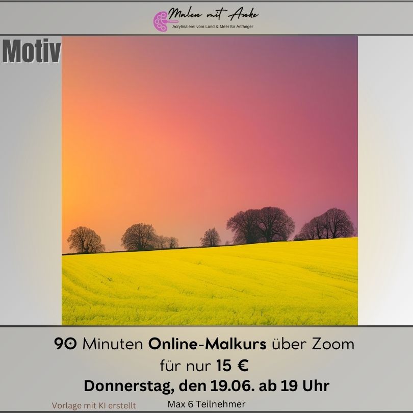Online Malkurse bei Malen mit Anke
