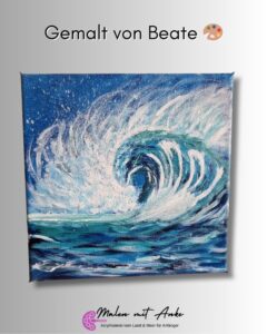 malen mit anke, Community bilder - Gemälde von Beate, gemalte Welle