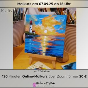 Malkurs Leuchturm Malen mit Anke