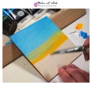 malen mit anke, landschaft malen schritt für schritt - Himmel malen