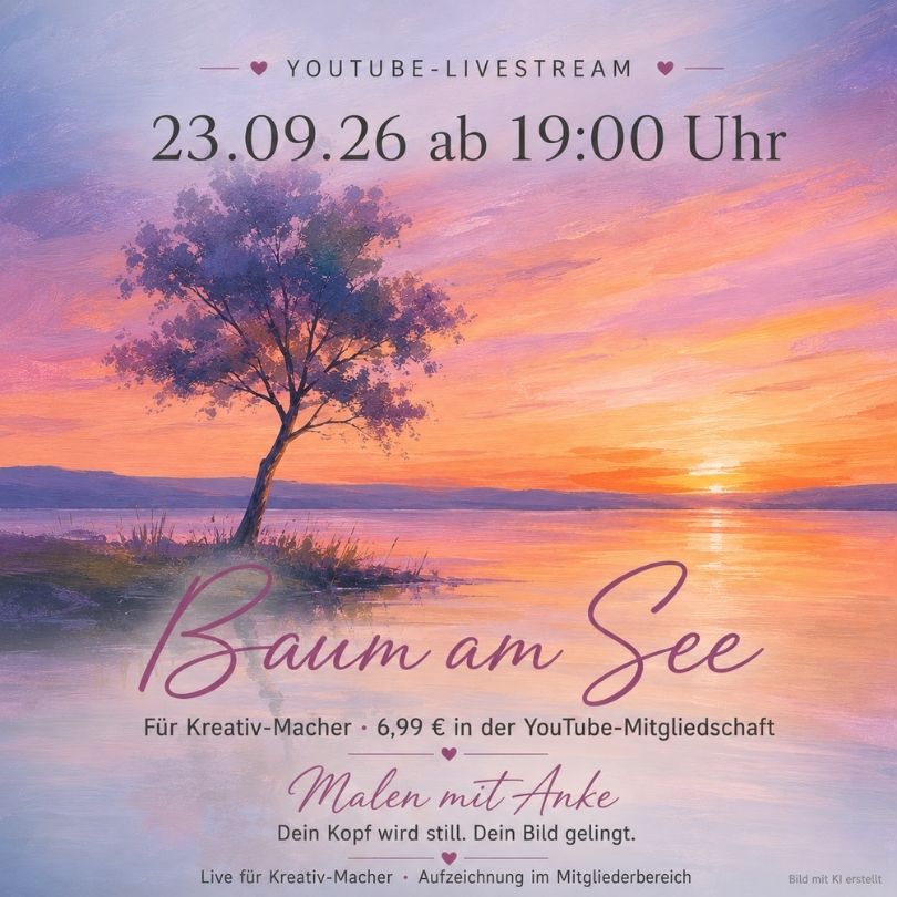 Baum am See – YouTube-Mitglieder-Livestream für Kreativ-Macher