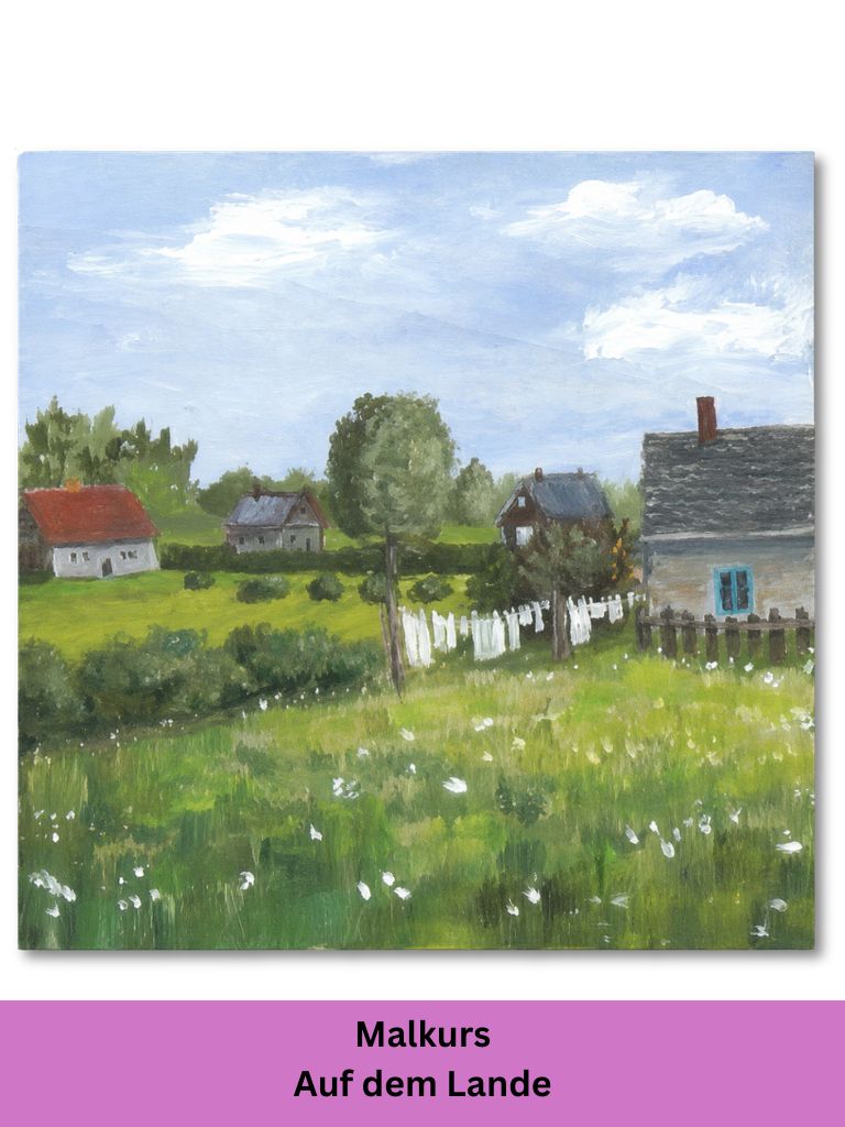 Auf dem Lande mit Acryl malen