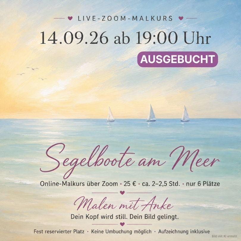 Segelboote am Meer – Live-Malkurs