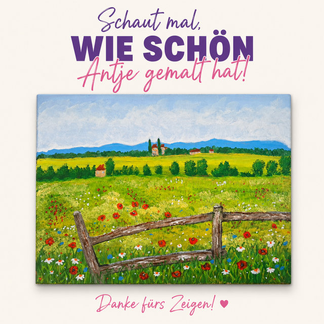 Gemälde von Antje, gemalt bei Malen mit Anke
